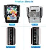 11.8″ Tesla-Style Android Car Stereo with CarPlay for Dodge RAM 1500 / 2500 / 3500 2019–2024 (DQ-100) - Image 9