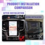 11.8″ Tesla-Style Android Car Stereo with CarPlay for Dodge RAM 1500 / 2500 / 3500 2019–2024 (DQ-100) - Image 3