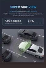 Dash cam HD Car DVR 2K Driving Recorder Recording Camera TFT Screen Front and Rear Dashboard Video Recorder Black Box (DVR-01) - Image 5