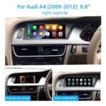 8.8″ Android Car Stereo with CarPlay for Audi A4 B8 2009–2012 (AD-103) - Image 5