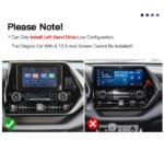 12.3″ Android Car Stereo with CarPlay for Toyota Highlander Kluger 2020–2025 【FT-1011】 - Image 4