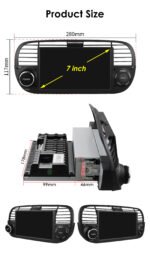 7" Android Stereo for Fiat 500 2007-2015 Wireless CarPlay Radio【FYT-1000】 - Image 5