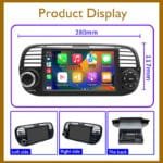 7" Android Stereo for Fiat 500 2007-2015 Wireless CarPlay Radio【FYT-1000】 - Image 2