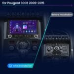 7" Android Radio Peugeot 3008 5008 2009-2016 Wireless CarPlay GPS Navi 【BZ-1006】 - Image 2