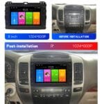 8" Android Radio Toyota Prado 120 2002-2009 Wireless CarPlay GPS Nav 【FT-1038】 - Image 2